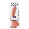 35874 King Cock Pene con Testículos de 9 - Color Natural