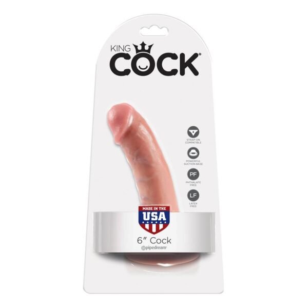 35918 King Cock Pene de 6 - Color Natural