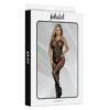 Lana Bodystocking Entrepierna Abierta y Patrón Floral