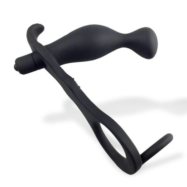 9245 Larimar Plug Anal con Vibración y Anillo para Pene y Testículos