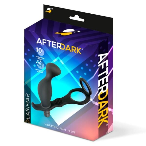 9245 Larimar Plug Anal con Vibración y Anillo para Pene y Testículos