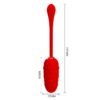 Marina Huevo Vibrador Rojo