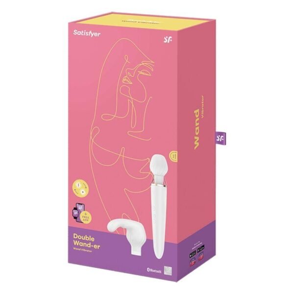 Masajeador Double Wand-er con APP Blanco