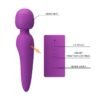 Meredith Masajeador USB Violeta