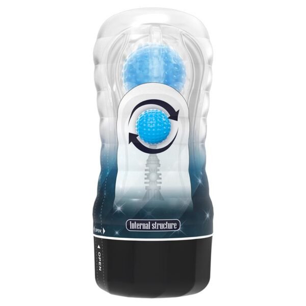 Planet Ball-Rolling Masturbador Azul