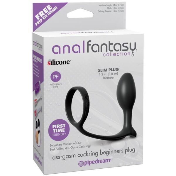 Plug Anal Ass-Gasm para Principiantes Color Negro