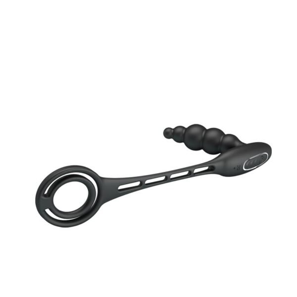 Plug Anal con Anillo para el Pene con Vibración