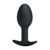 Plug Anal Silicona Negro con Bola