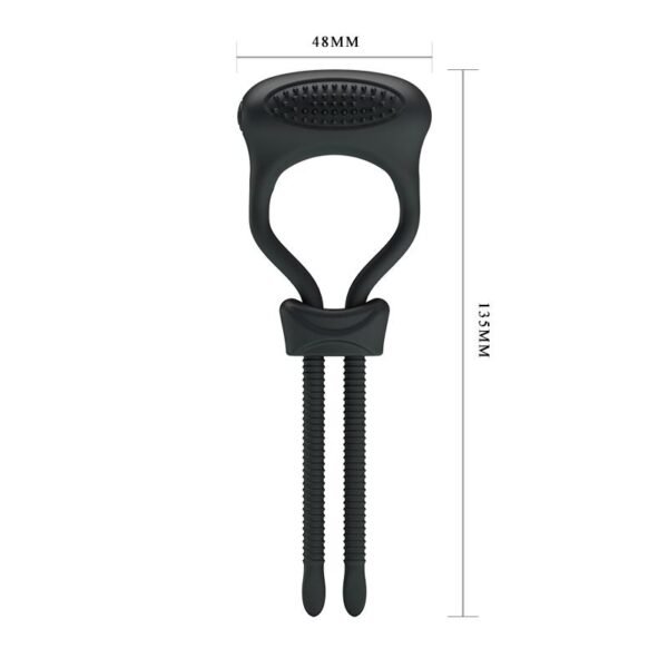 Pretty Love Anillo Vibrador Curitis Color Negro