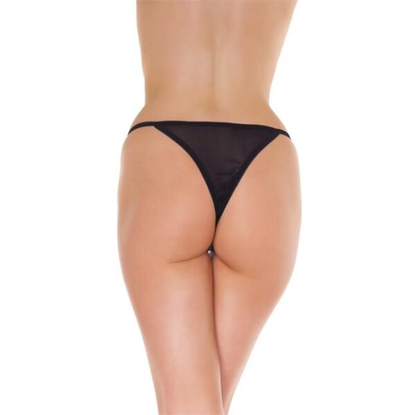 35135 Rimba Amorable Tanga Abierto Color Negro Talla Única