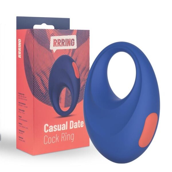 10441 Rring Casual Date Anillo para el Pene con Vibración USB Silicona
