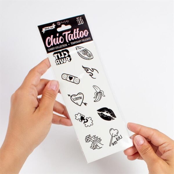 42894 Set de 10 Tattoos Temporales Candy Collection