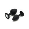 Set de 2 Plugs con Joya Berlin Negro