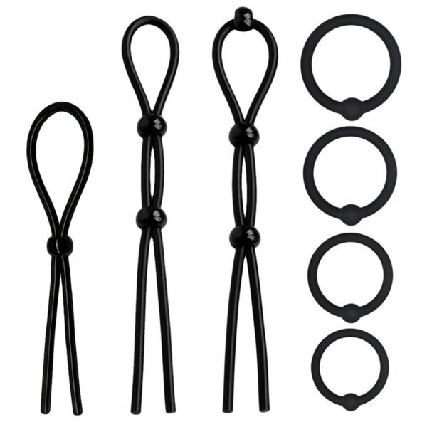Set de 7 Anillos para el Pene Silicona Sólida