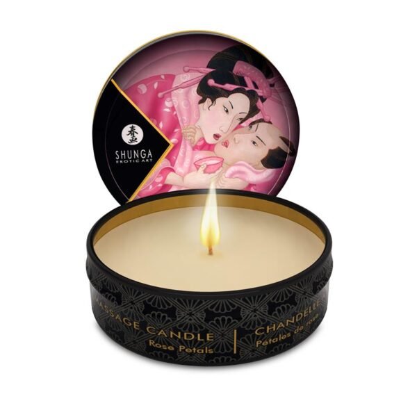 34406 Shunga Mini Vela de Masaje Afrodisíaca Rosa