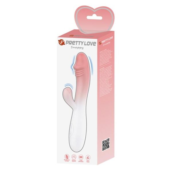Snappy Vibrador Blanco y Rosa