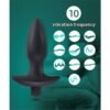 Spear Plug Anal con Vibracion USB Silicona