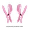 Surprise Box Huevo Vibrador y Pinzas para Pezones con Electro Estimulación Rosa