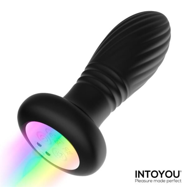 42517 Tainy Plug Anal con Thrusting y Luces Led con Control Remoto