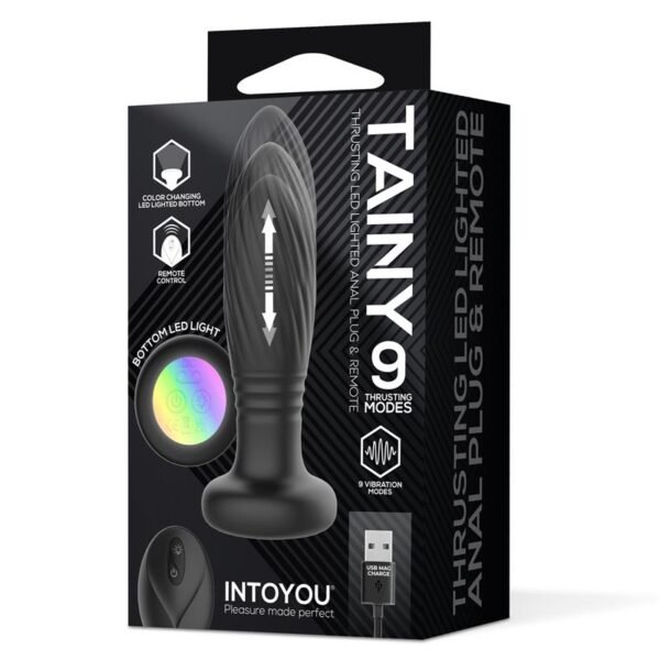 42517 Tainy Plug Anal con Thrusting y Luces Led con Control Remoto
