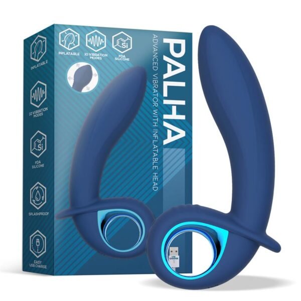 9401 Vibrador Alpha Advanced con Función de Inflado y Vibración USB Silicona