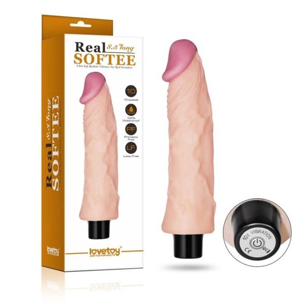 12972 Vibrador Real Softee 8 Natural