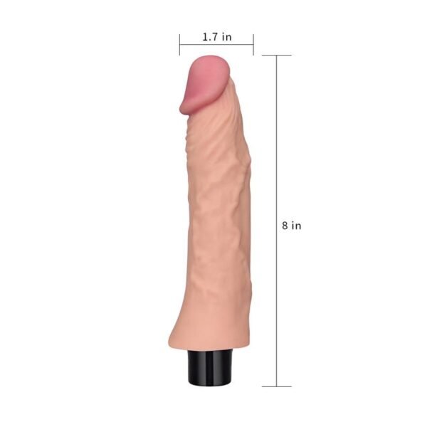 12972 Vibrador Real Softee 8 Natural