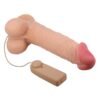 43893 Vibrador Realista Control Remoto, Doble Densidad y Piel Deslizante 24 cm