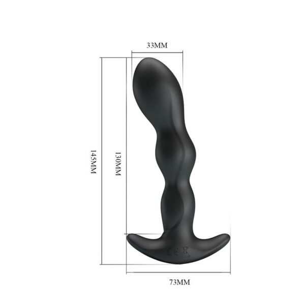 Yale Plug Anal con Vibración Negro