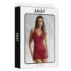 Zoe Babydoll Espalda Abierta y Tanga Rojo