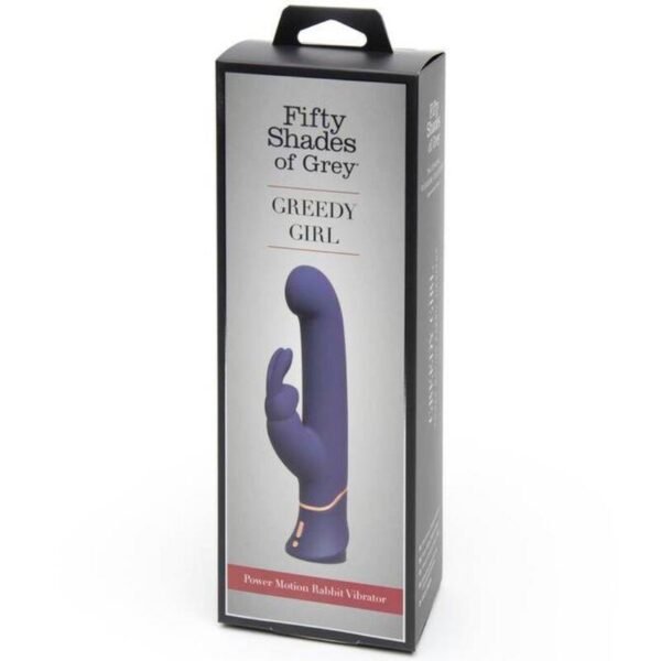 Greedy Girl Vibrador con Movimiento Estimulador punto G y Rabbit Púrpura