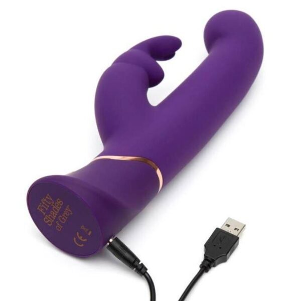 Greedy Girl Vibrador con Movimiento Estimulador punto G y Rabbit Púrpura