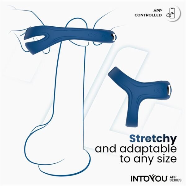 63076 Rank Anillo Vibrador con App Azul