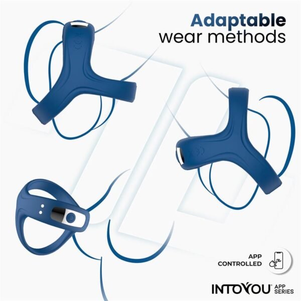 63076 Rank Anillo Vibrador con App Azul